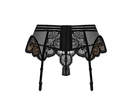 853-GAR-1 Strumpfhaltergürtel + T-String schwarz von Obsessive - Strumpfhaltergürtel