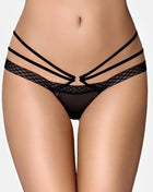 OBSESSIVE – 855-THO-1 String-Tanga aus Netzstoff - S/M / Black - String