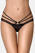 OBSESSIVE – 855-THO-1 String-Tanga aus Netzstoff - S/M / Black - String