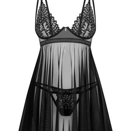 Babydoll Donarella black - XL/2XL-0