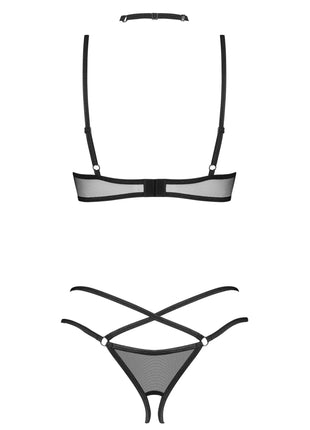 3-teilges ouvert Set Donarella schwarz von Obsessive - 3tlg. Set