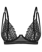 OBSESSIVE – Donarella Bügel-BH aus besticktem Stretchtüll - XS/S / Black - BH