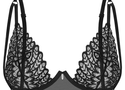 OBSESSIVE – Donarella Bügel-BH aus besticktem Stretchtüll - XS/S / Black - BH