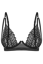 OBSESSIVE – Donarella Bügel-BH aus besticktem Stretchtüll - XS/S / Black - BH