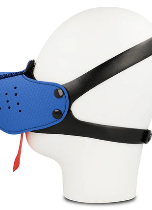 OHMAMA FETISCH HUNDE MAULKORB - BLAU - SM-Maulkorb