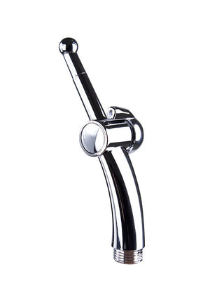 Ohmama fetisch metallischer analeinlauf chrome handbrause mit kugelförmiger duschdüse und schlankem gebogenem design