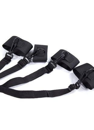 Schwarzes nylon bondage-fesselset von ohmama mit verstellbaren riemen und metall-karabinern für sicherheitsfesselung
