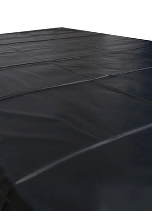 Ohmama fetish einweg pvc blätter schwarzer rechteckiger poolabdeckung mit glatter glänzender oberfläche und sichtbaren nähnähten