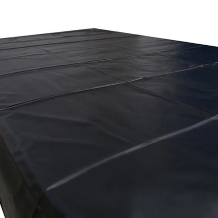 Ohmama fetish einweg pvc blätter schwarzer rechteckiger poolabdeckung mit glatter glänzender oberfläche und sichtbaren nähnähten