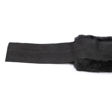 Schwarz gefütterte ohmama fetish handgelenk fesseln mit weicher samtartiger innenseite aus plüsch