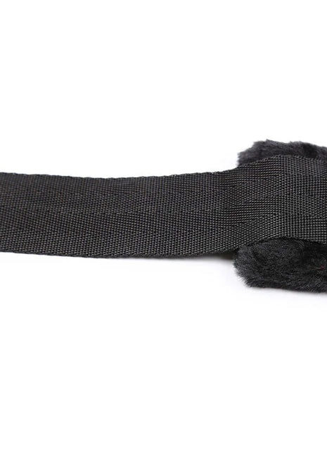 Schwarz gefütterte ohmama fetish handgelenk fesseln mit weicher samtartiger innenseite aus plüsch