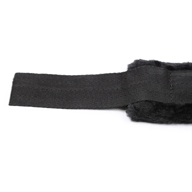 Schwarz gefütterte ohmama fetish handgelenk fesseln mit weicher samtartiger innenseite aus plüsch