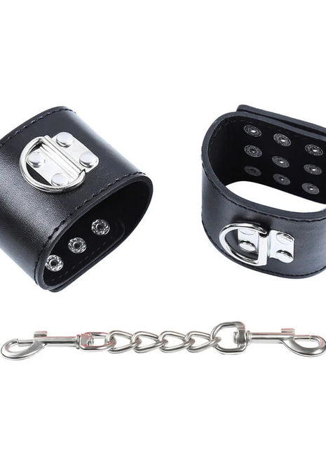 OHMAMA FETISH - HANDGELENKFÜHREN AUS METALL MIT SCHNAPPBEFESTIGUNG - Handschellen für Frauen
