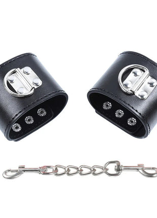 OHMAMA FETISH - HANDGELENKFÜHREN AUS METALL MIT SCHNAPPBEFESTIGUNG - Handschellen für Frauen