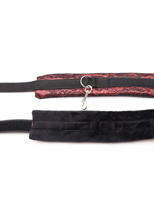 OHMAMA FETISH - HANDSCHELLEN AUS SAMT MIT NYLONBAND - Handschellen für Frauen