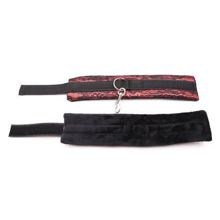 OHMAMA FETISH - HANDSCHELLEN AUS SAMT MIT NYLONBAND - Handschellen für Frauen