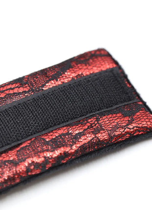 OHMAMA FETISH - HANDSCHELLEN AUS SAMT MIT NYLONBAND - Handschellen für Frauen