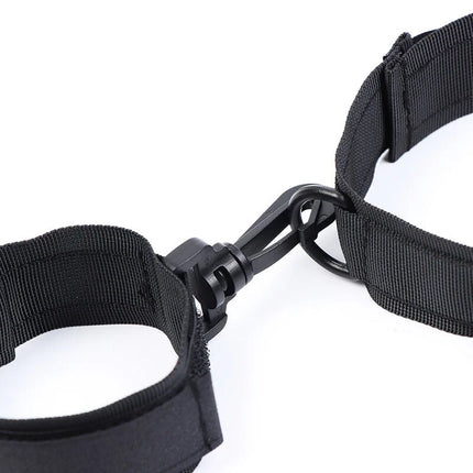 OHMAMA FETISH - HANDSCHELLEN UND KRAGEN AUS NYLON - Handschellen