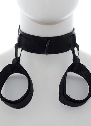 OHMAMA FETISH - HANDSCHELLEN UND KRAGEN AUS NYLON - Handschellen