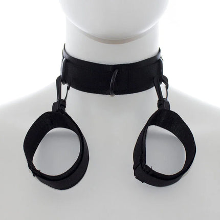 OHMAMA FETISH - HANDSCHELLEN UND KRAGEN AUS NYLON - Handschellen