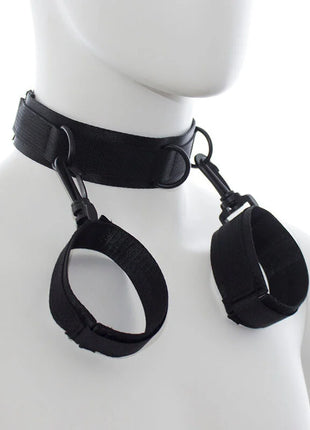 OHMAMA FETISH - HANDSCHELLEN UND KRAGEN AUS NYLON - Handschellen