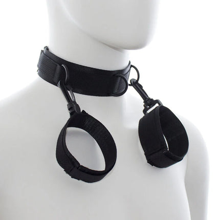 OHMAMA FETISH - HANDSCHELLEN UND KRAGEN AUS NYLON - Handschellen