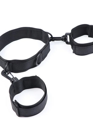 OHMAMA FETISH - HANDSCHELLEN UND KRAGEN AUS NYLON - Handschellen