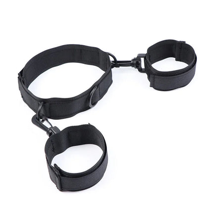 OHMAMA FETISH - HANDSCHELLEN UND KRAGEN AUS NYLON - Handschellen
