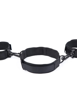 OHMAMA FETISH - HANDSCHELLEN UND KRAGEN AUS NYLON - Handschellen