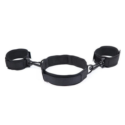 OHMAMA FETISH - HANDSCHELLEN UND KRAGEN AUS NYLON - Handschellen
