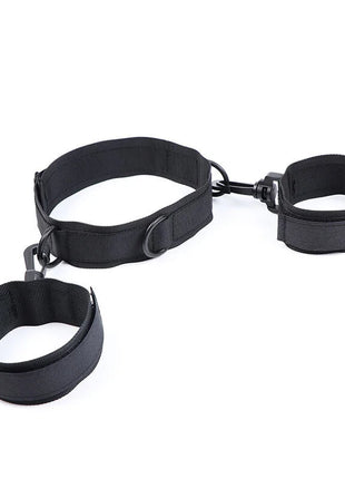 OHMAMA FETISH - HANDSCHELLEN UND KRAGEN AUS NYLON - Handschellen