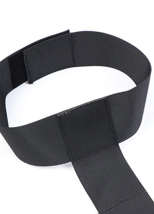 Ohmama fetish schwarze nylon handschellen mit klettverschluss aus nylon für fesselspiele