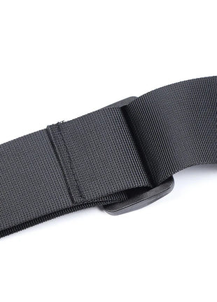 Ohmama fetish handschellen aus schwarzem nylon mit passendem kunststoffverschluss