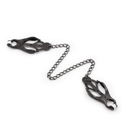 OHMAMA FETISH - JAPANISCHE NIPPELKlammern MIT SCHWARZER KETTE - Nippelklemmen