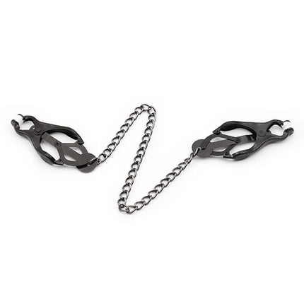 OHMAMA FETISH - JAPANISCHE NIPPELKlammern MIT SCHWARZER KETTE - Nippelklemmen