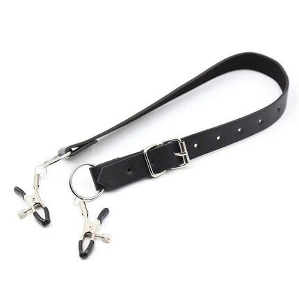 OHMAMA FETISH - KLITORISKLEMMEN MIT BEINRIEMEN - Nippelklemmen