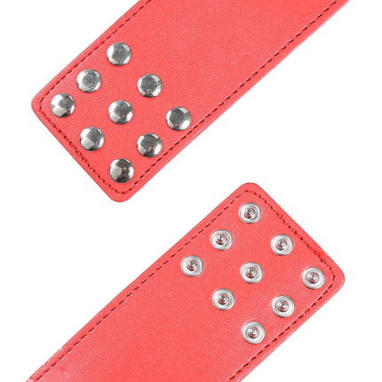 OHMAMA FETISH - ROTE HANDSCHELLEN MIT SCHNAPPVERSCHLUSS - Handschellen für Frauen