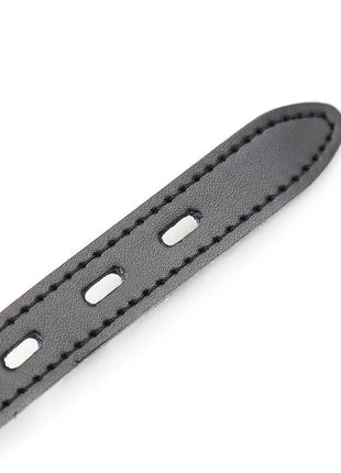 OHMAMA FETISH - SILIKON-BALLGAG MIT LEDERGÜRTEL (VORHÄNGESCHLOSS INKLUSIVE) - Ballgag