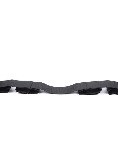 Schwarzes elastisches nylonband mit vier verstellbaren schlaufen für sicheren halt von ohmama fetish spreader soft bar handgelenkfesseln