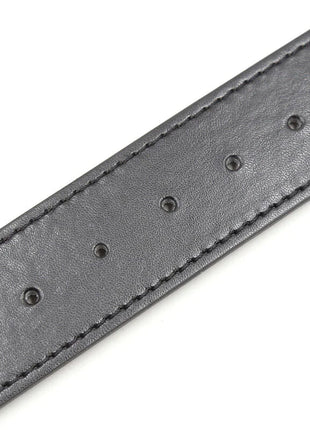 Ohmama fetish untersuchungshalsband mit leine schwarzer lederriemen mit präzisen nähte und metallösen