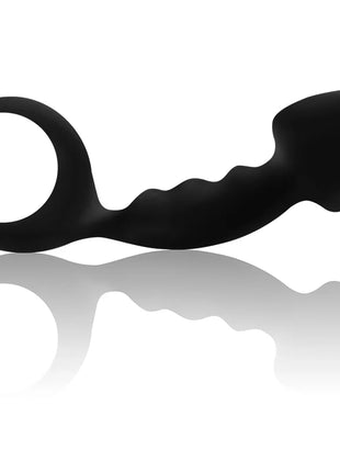 OHMAMA - GERIPPTER ANALPLUG MIT RING - Analplug