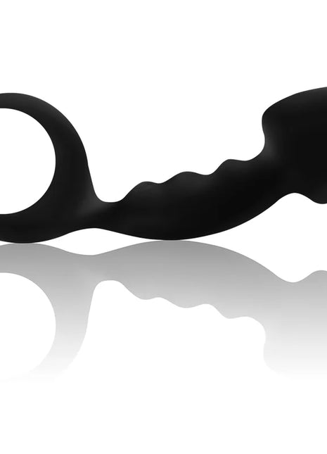 OHMAMA - GERIPPTER ANALPLUG MIT RING - Analplug