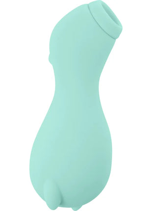 Ohmama grüner drachenwellen-stimulator sauger mintgrüner silikon toy mit glattem rundem design und kleinem kreisförmigem loch