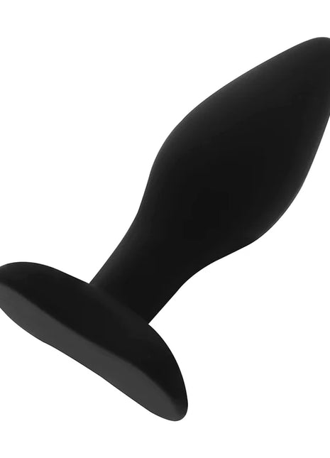 Ohmama klassischer silikon-analstecker größe m 10,2 cm in schwarz mit glattem, konischem design und abgerundetem boden