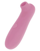 Rosa silicone klitoris-stimulator ohmama mit rundem griff und gebogenem aufsatz 10 geschwindigkeiten