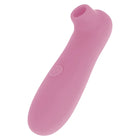 Rosa silicone klitoris-stimulator ohmama mit rundem griff und gebogenem aufsatz 10 geschwindigkeiten