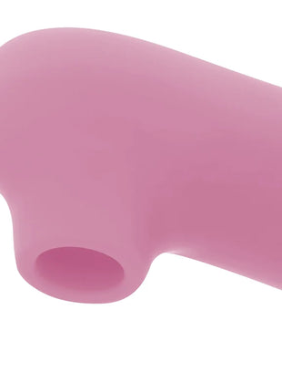 Ohmama klitoris-stimulator rosa aus silikon mit 10 geschwindigkeiten und hohlem, abgerundetem ende