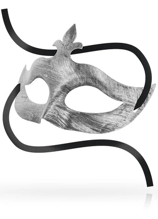 OHMAMA - MASKEN FLOWER DE LIS SILBER MASKE - Venezianische Masken