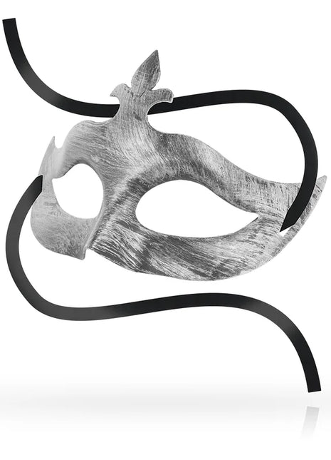 OHMAMA - MASKEN FLOWER DE LIS SILBER MASKE - Venezianische Masken