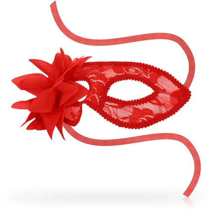 OHMAMA - MASKEN MASKEN MIT SPITZE UND ROTEN BLUMEN - Venezianische Masken